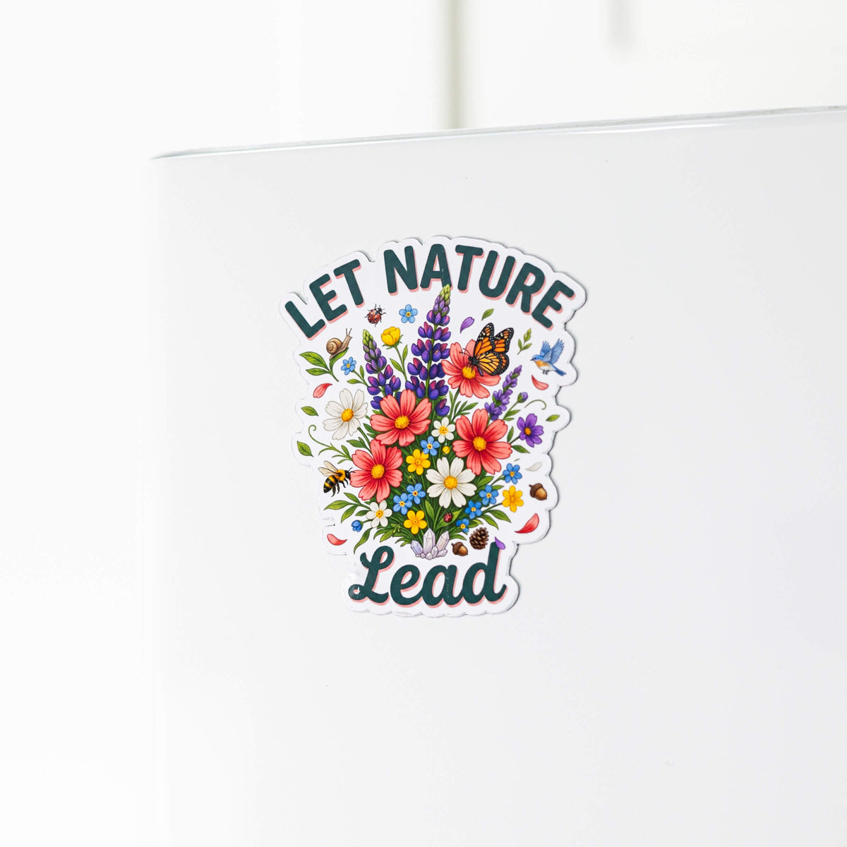 Let Nature Lead Wildflower Magnet
