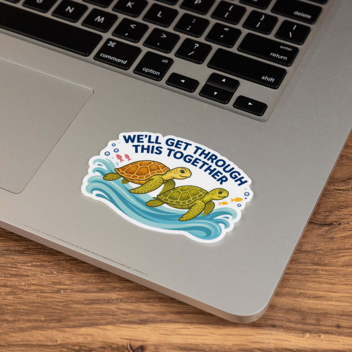 We'll Get Through This Together Turtles Sticker