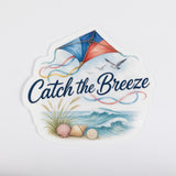 Catch the Breeze Beach Kite Sticker