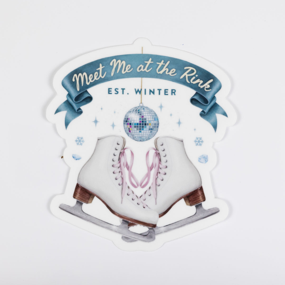 Meet Me at the Rink Ice Skating Sticker