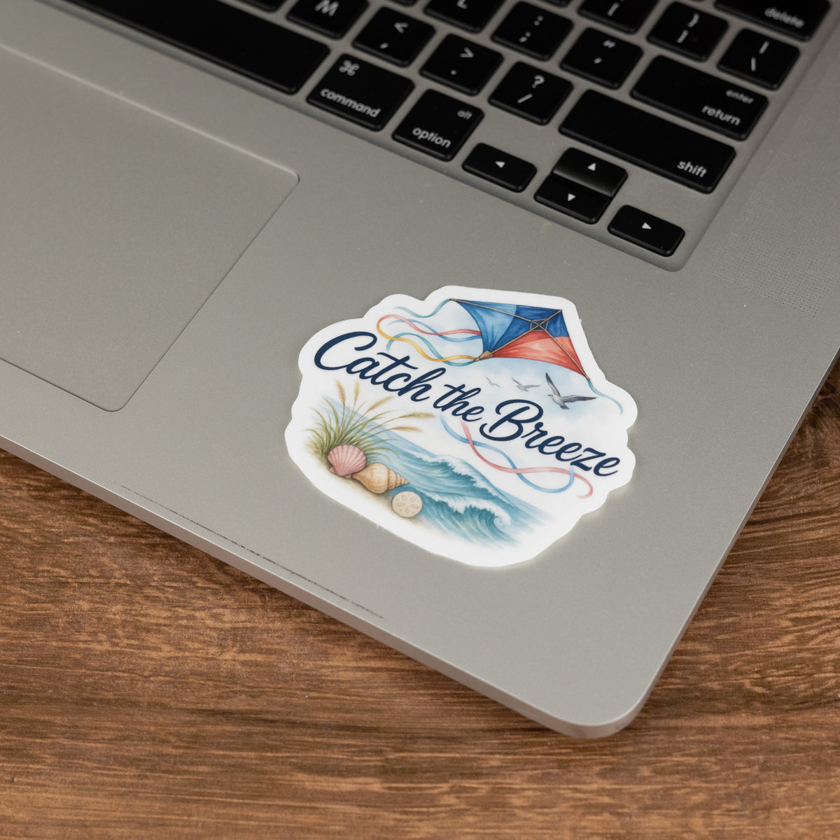 Catch the Breeze Beach Kite Sticker