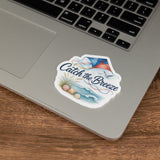 Catch the Breeze Beach Kite Sticker