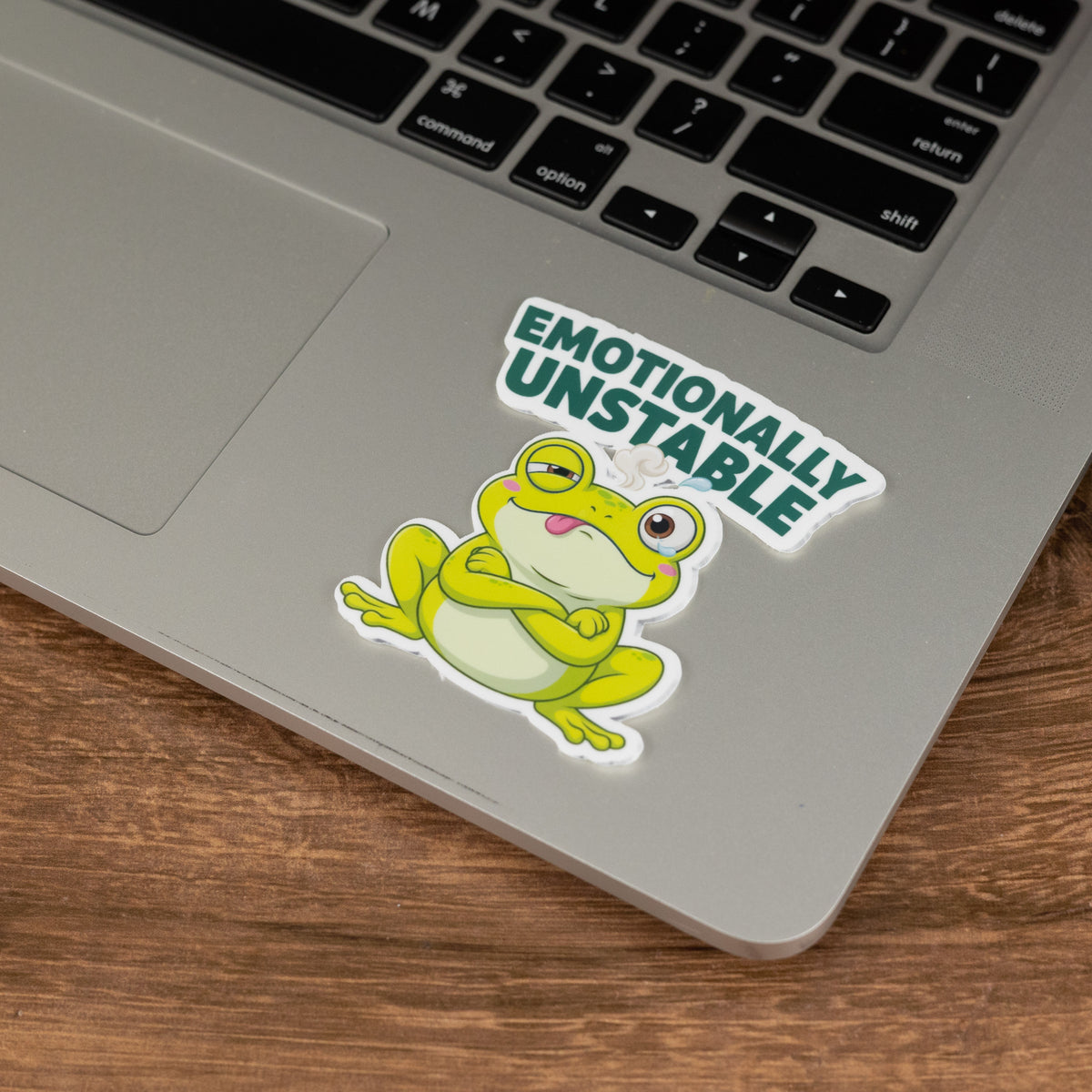 Emotionally Unstable Funny Frog Sticker