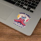 Good Vibes & Roller Skates Disco Sticker