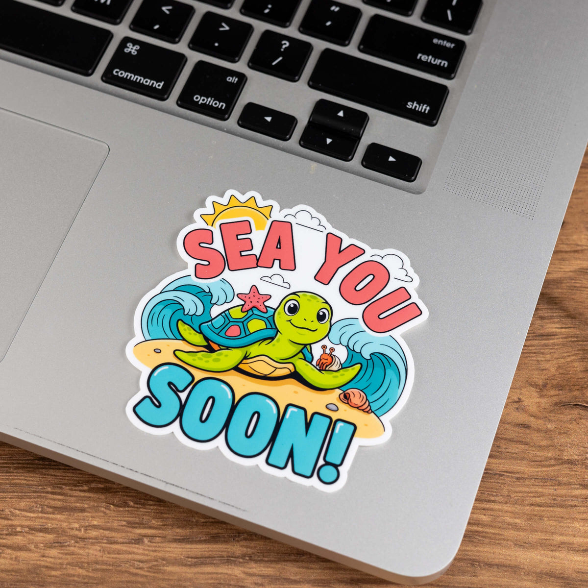 Sea You Soon Sea Turtle Sticker